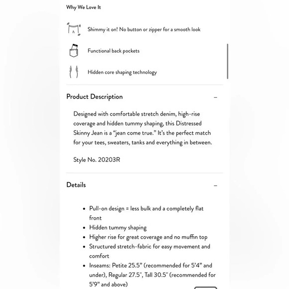 SPANX Distressed Ankle Skinny Jeans, Medium Wash - Picture 3 of 8